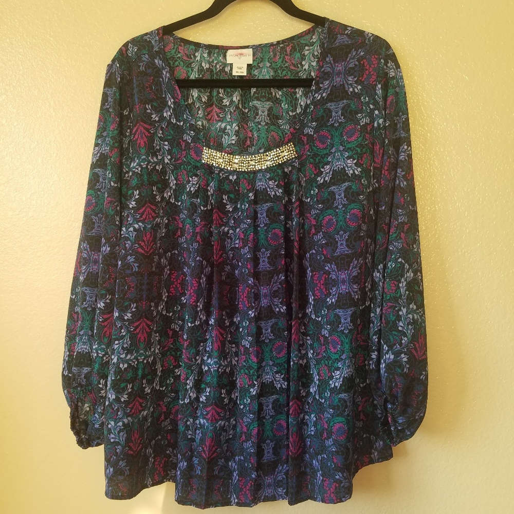 Jaclyn Smith long sleeve blouse